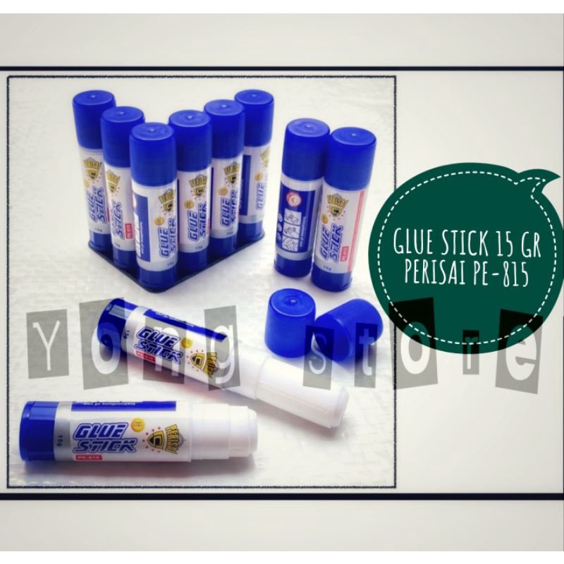 

Lem Stik Perisai 15gr / Glue Stick PE-815 (PCS) / Lem Kertas Tanggung / Lem Stik Murah Grosir