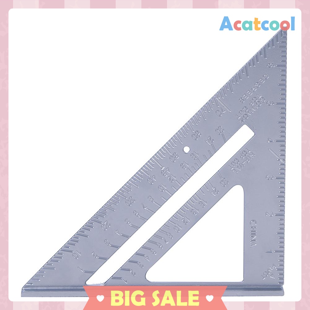 7inch Aluminum Speed Square Triangle Angle Protractor Measuring Tool