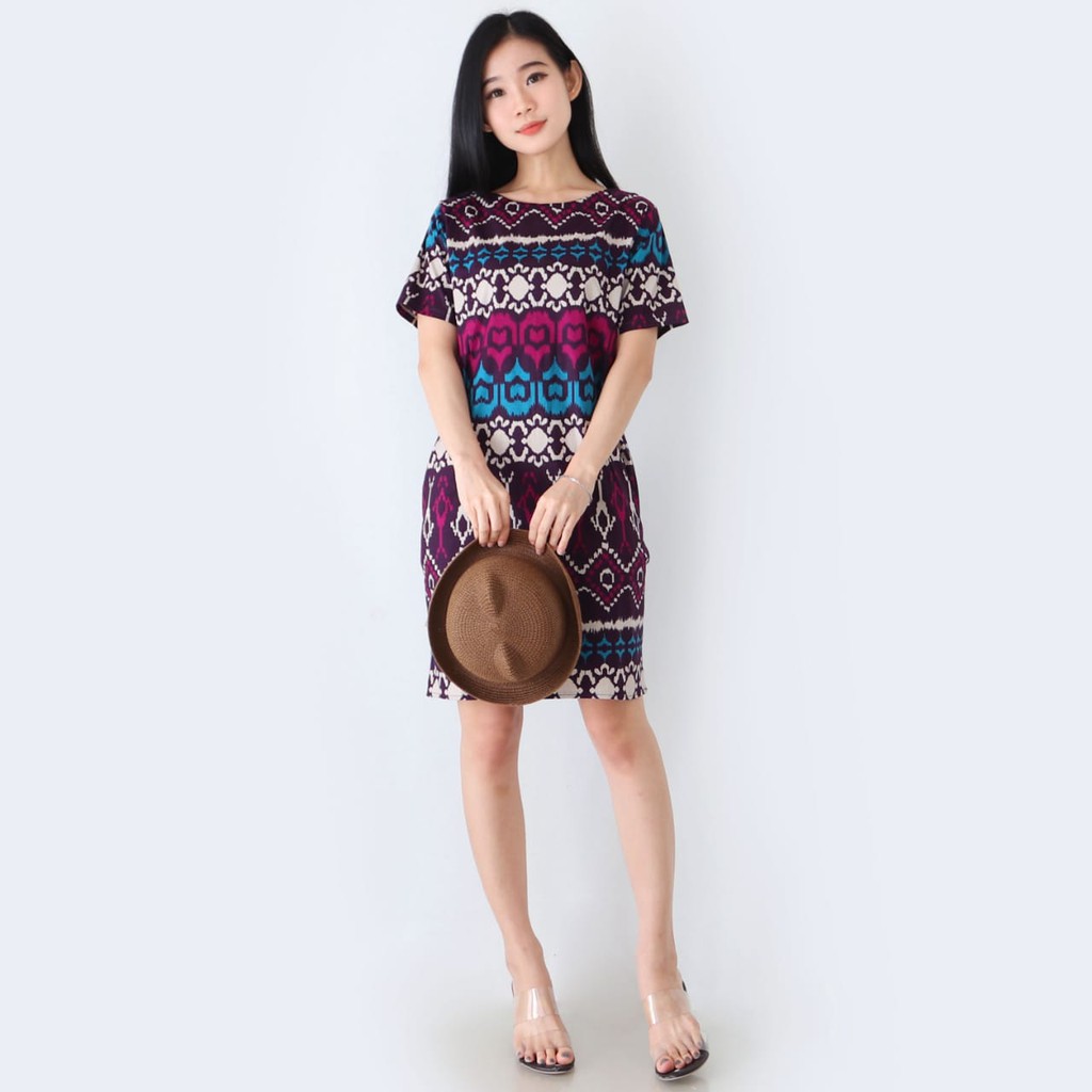 Baju Batik Wanita - Ceongsam Batik Wanita 038 MVP-Purple St