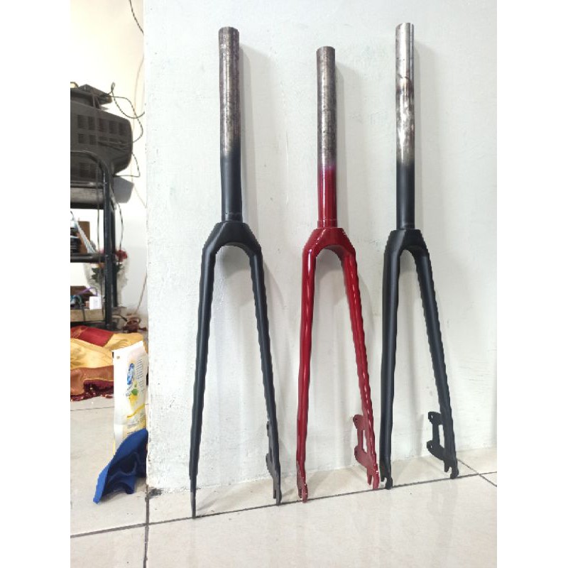 Fork Rigid Sepeda Roadbike/ MTB/ Gravel/ Rivel DLL Rims 700c