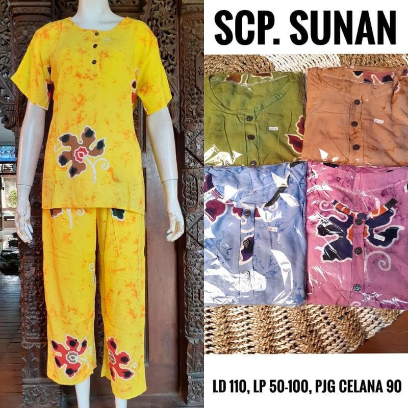 Setelan CP Sunan / Baju Tidur Batik