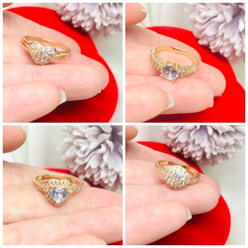 Cincin permata gold emas Xuping dewasa