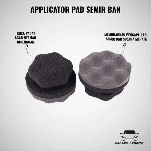 Hexagon Tire Applicator Pad / Semir Ban