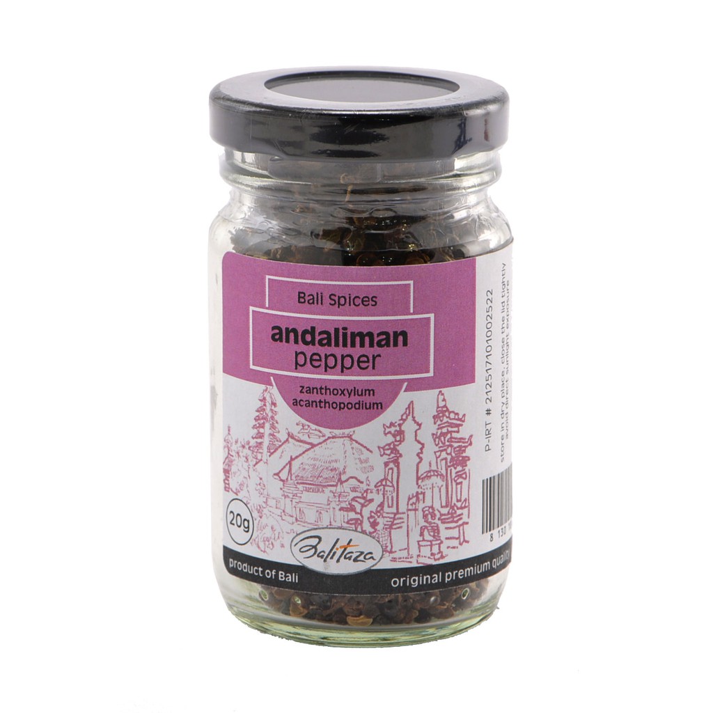 

Balitaza Andaliman Pepper 20gr - Spices /glass jar - Lada Andaliman - Andaliman bumbu