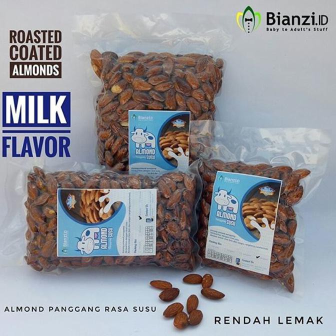 

Kacang Almond Panggang Rasa Susu - 1000 grams
