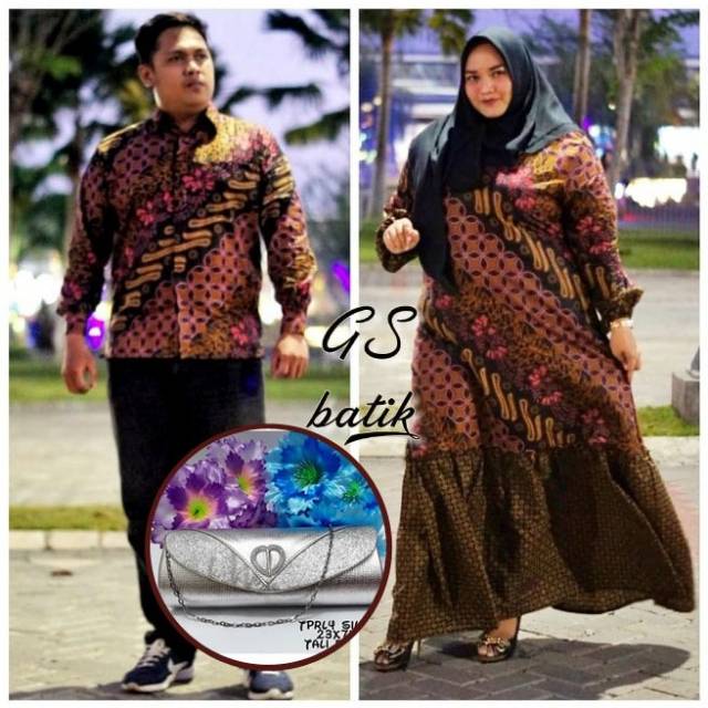 READY SUPER JUMBO  couple batik bigsize sarimbit  gamis  baju  