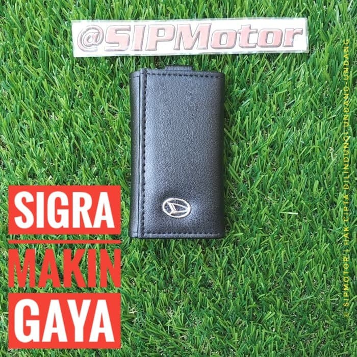 Dompet Kulit Sigra Gantungan Kunci STNK Mobil