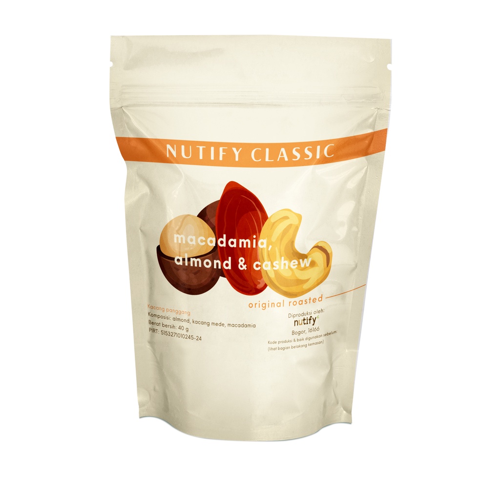 

Salted / unsalted Macadamia Almond Cashew - Nutify Classic