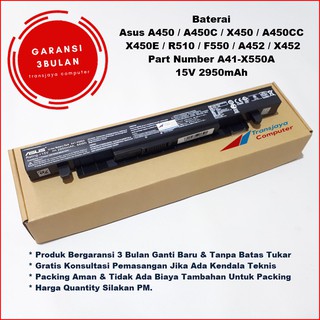 Baterai Battery Asus X550 X550V X550VB X550VW X550VX X550J X550JK X550JX X550L X550IU X550IK