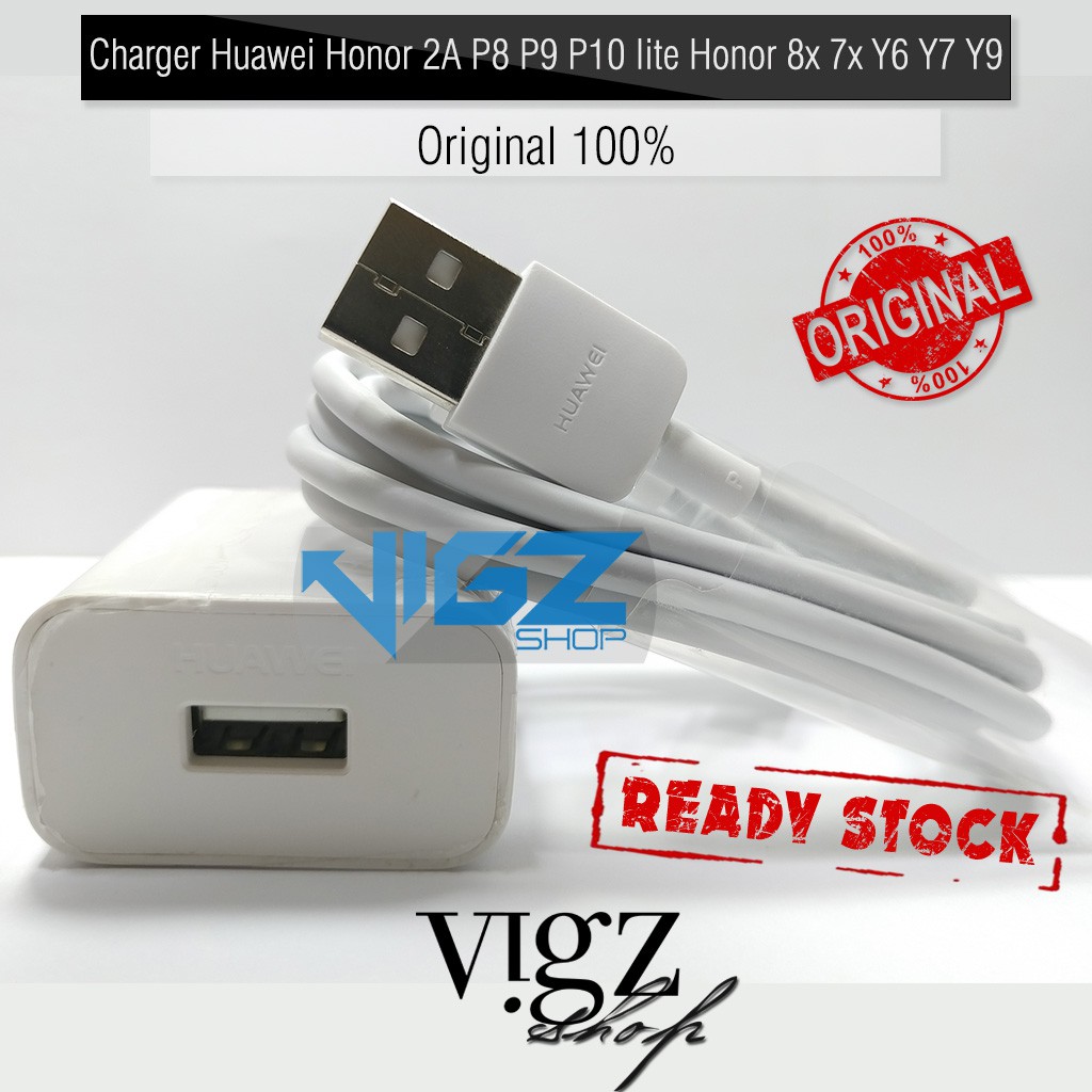 Charger Huawei Honor Nova 2i 2A P8 P9 P10 lite Honor 8x 7x Y6 Y7 Y9 Original 100%