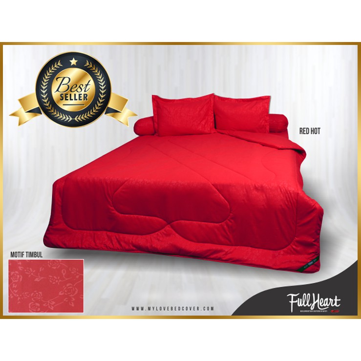 SPREI POLOS FULL HEART MY LOVE " RED HOT " SINGLE 120x200