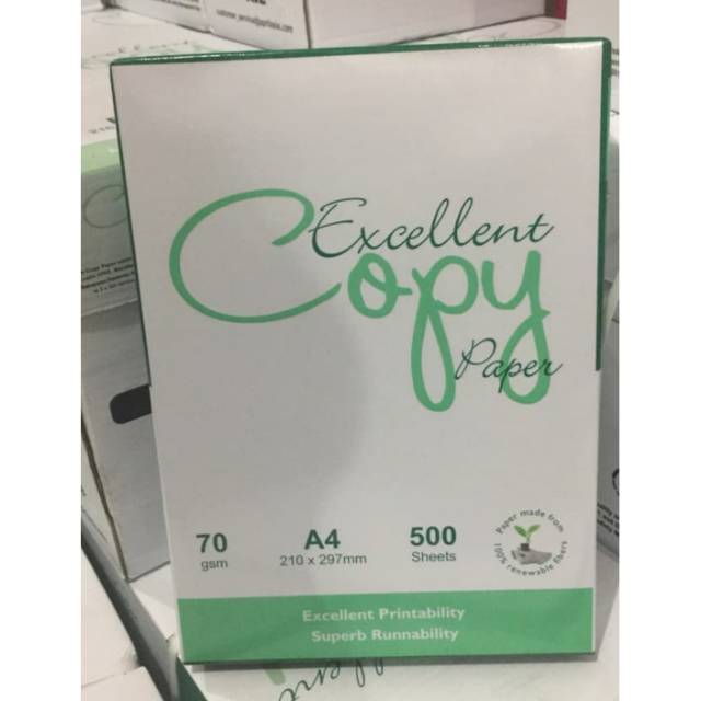 EXcellent A4 70 gr Copy Paper Kertas HVS A4 70 Gram 1 Rim