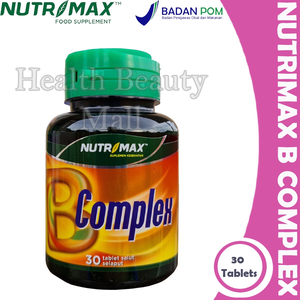 Nutrimax B Complex 30 Tabs - Vitamin B - Vit B -  Menjaga Kesehatan Syaraf
