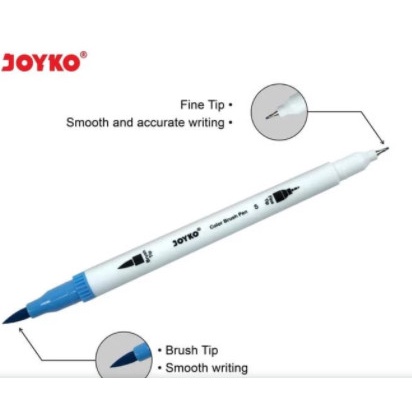 

Hari Ini Color Brush Pen / Pena Kuas Warna Joyko Clp-06 / 12 Warna / Color Trendi