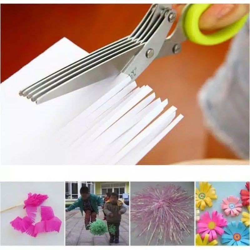 

New Clever Cutter 5 Layer / Gunting Sayur Kitchen Scissors 5 Lapis