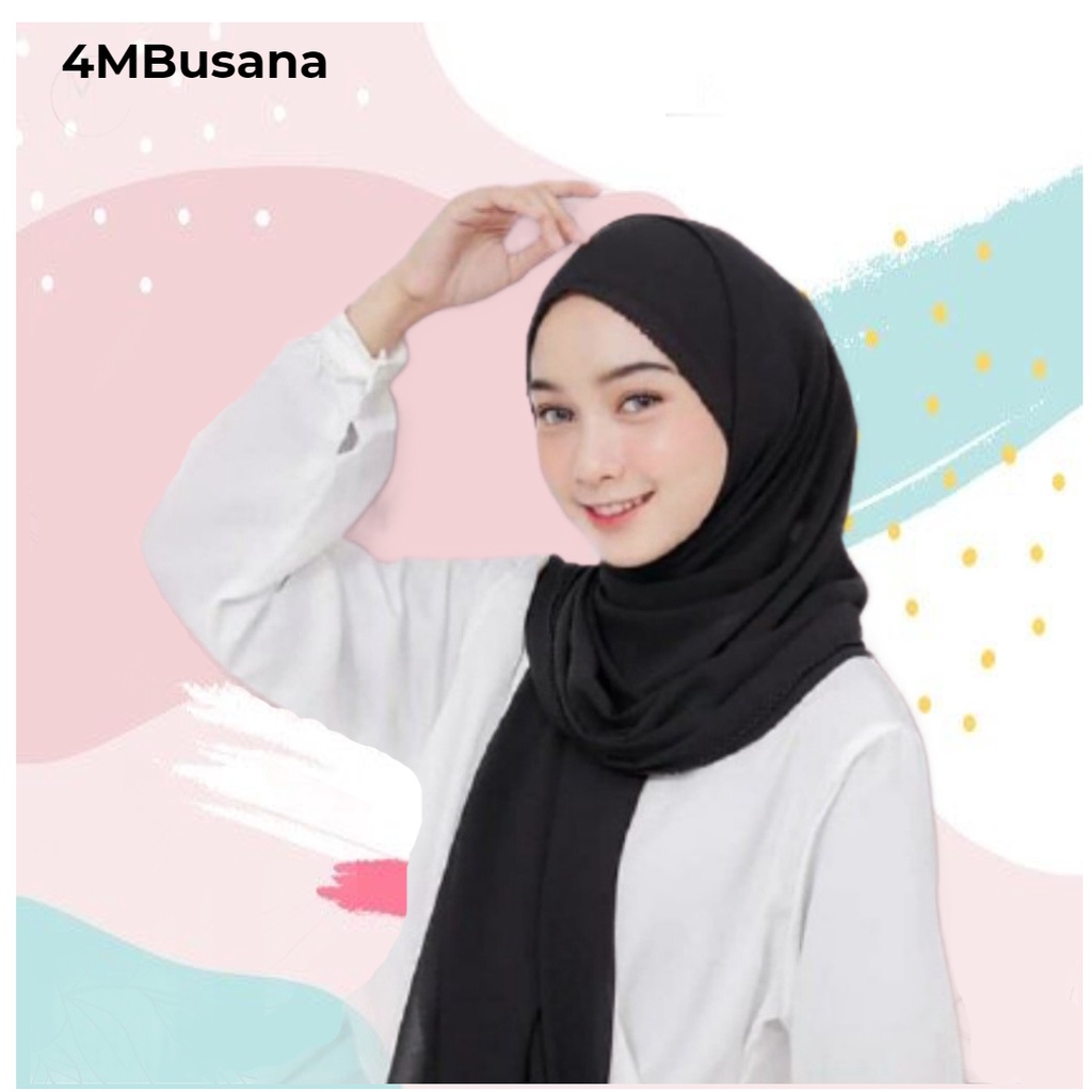 Kerudung Hijab Jilbab Pashmina Pasmina Crochet Murah Fashion Muslim Wanita Bahan Ceruty Ceruti Baby 