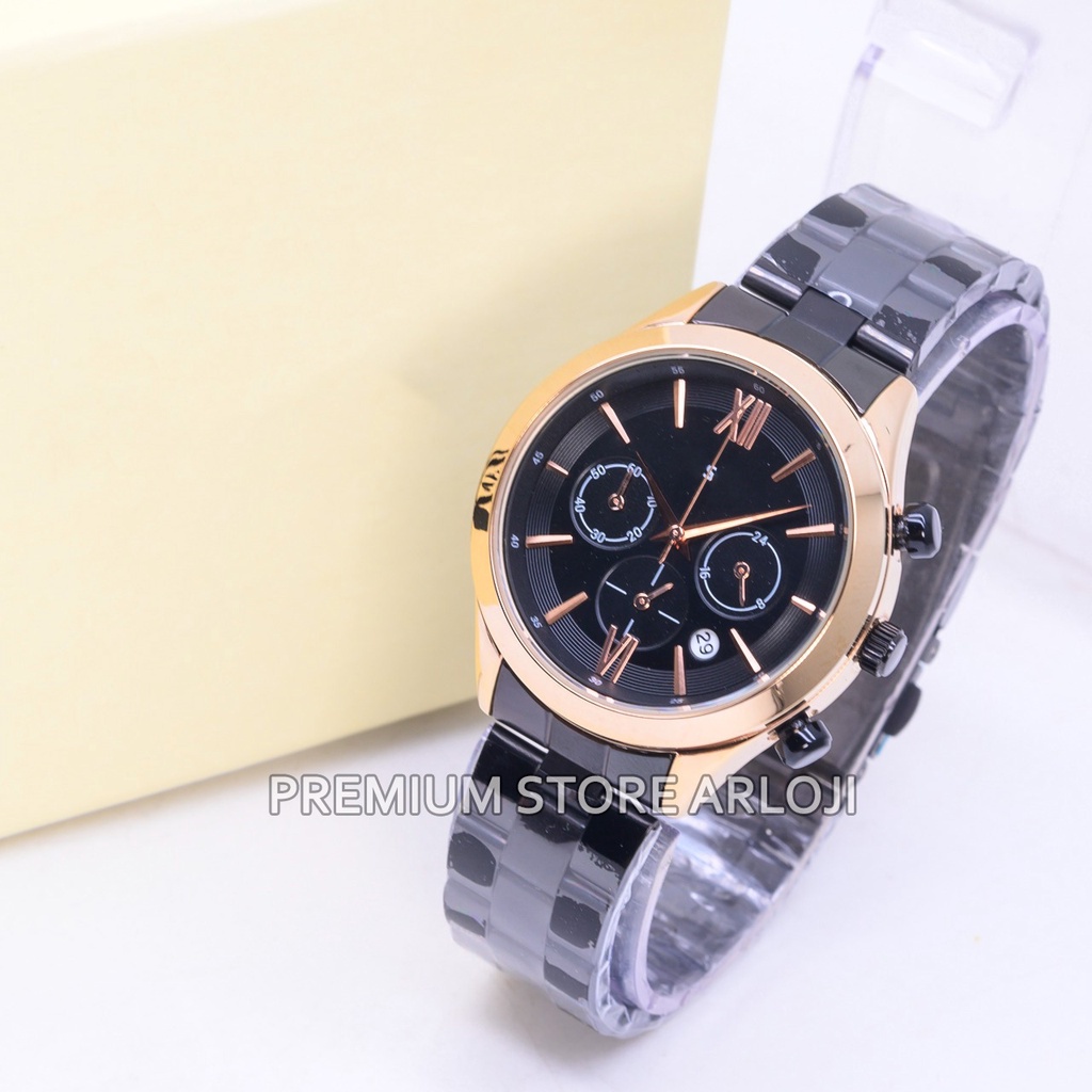 Grosiran Jam Tangan Wanita Psa E6-35130 Analog Tali Rantai Tanggal Chrono Aktif Body Bulat Original Garansi 6 Bulan Free Box Exclusive &amp; Baterai Cadangan (COD)