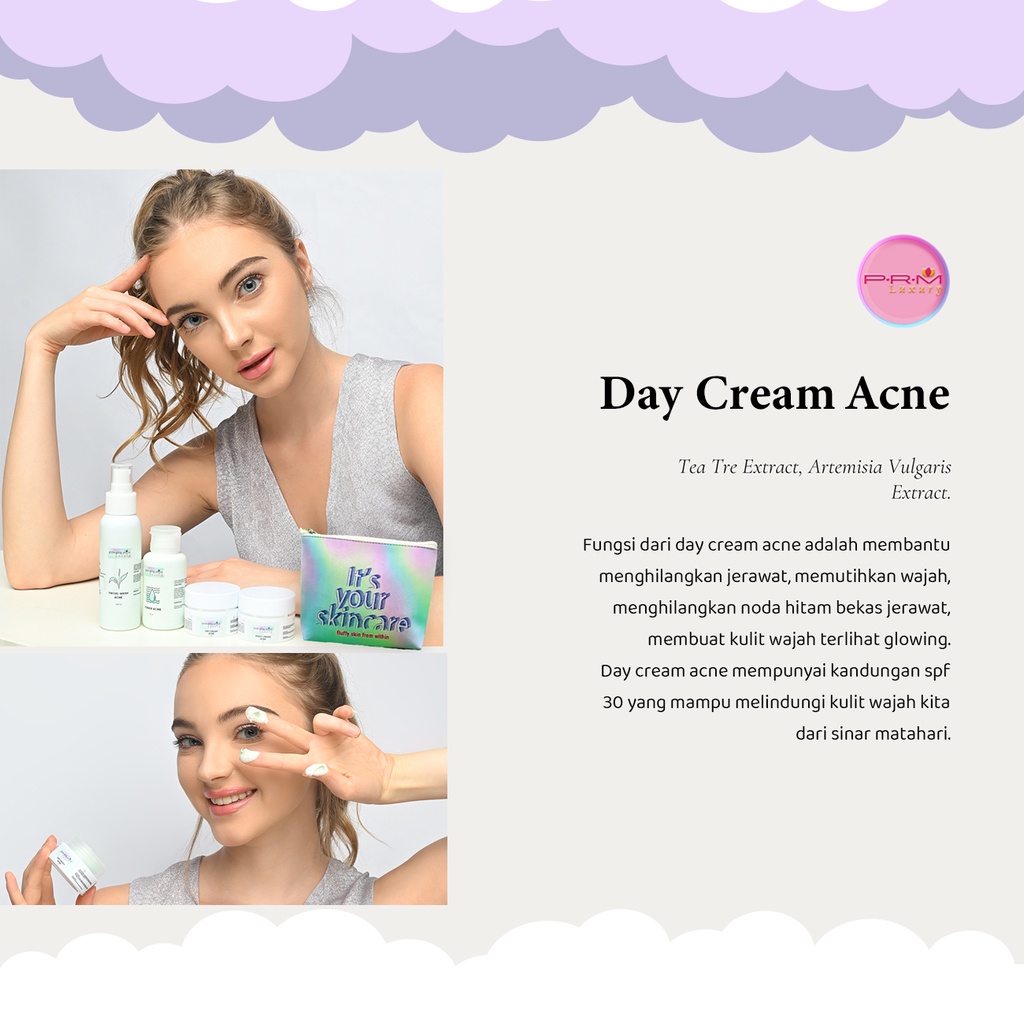 DAY CREAM ACNE II  GLOW LUXURY &amp; PRM LUXURY BPOM