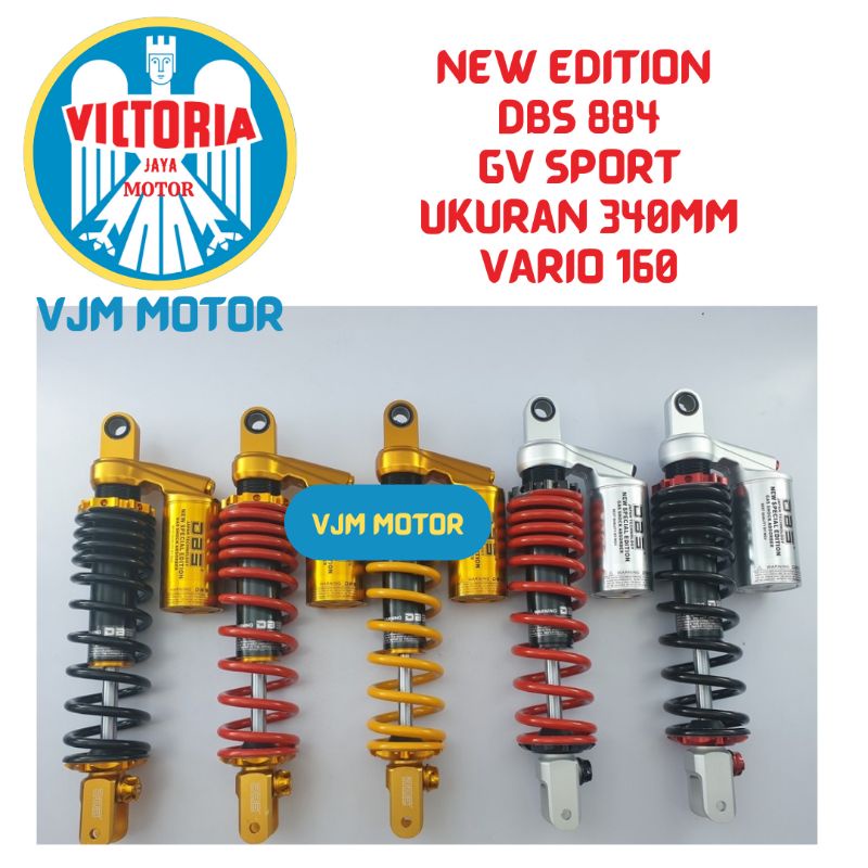 Shock DBS Vario 160 Shockbreker tabung Vario 160 ukuran 340mm type 8844 GV sport New Edition DBS