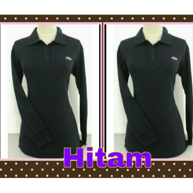 Kaos Polo Shirt Wanita Bahan Katu Pique Lacoste