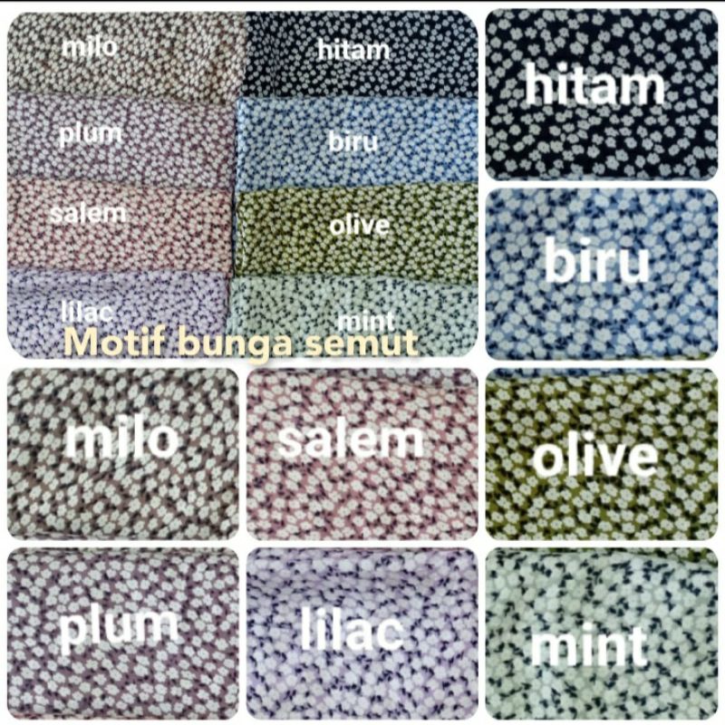 KAIN RAYON MOTIF/MOTIF SEMUT/KAIN ECER/KAIN RAYON/KAIN METERAN