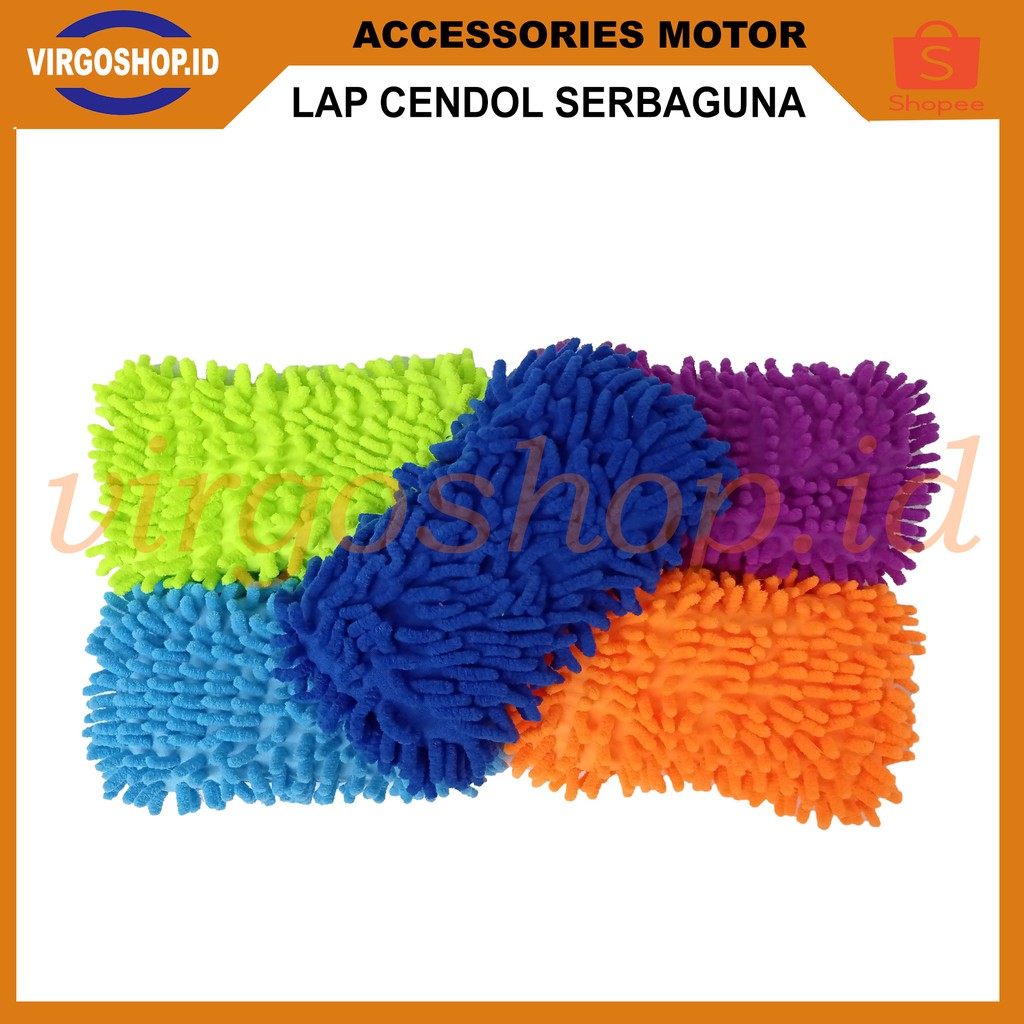 Lap Tangan Besar Microfiber Cendol Pembersih Kaca Mobil Motor Wash Wax