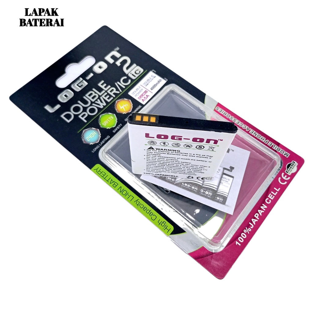 LOG - ON Baterai everCOSS A5A - batre cross A5A battery ORIGINAL