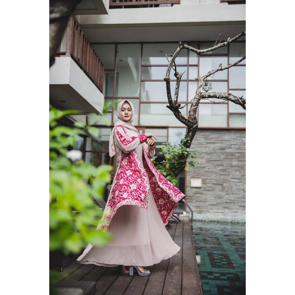 Gamis Batik Wanita Asli Bengkulu Berkualias - Zallatra GM21