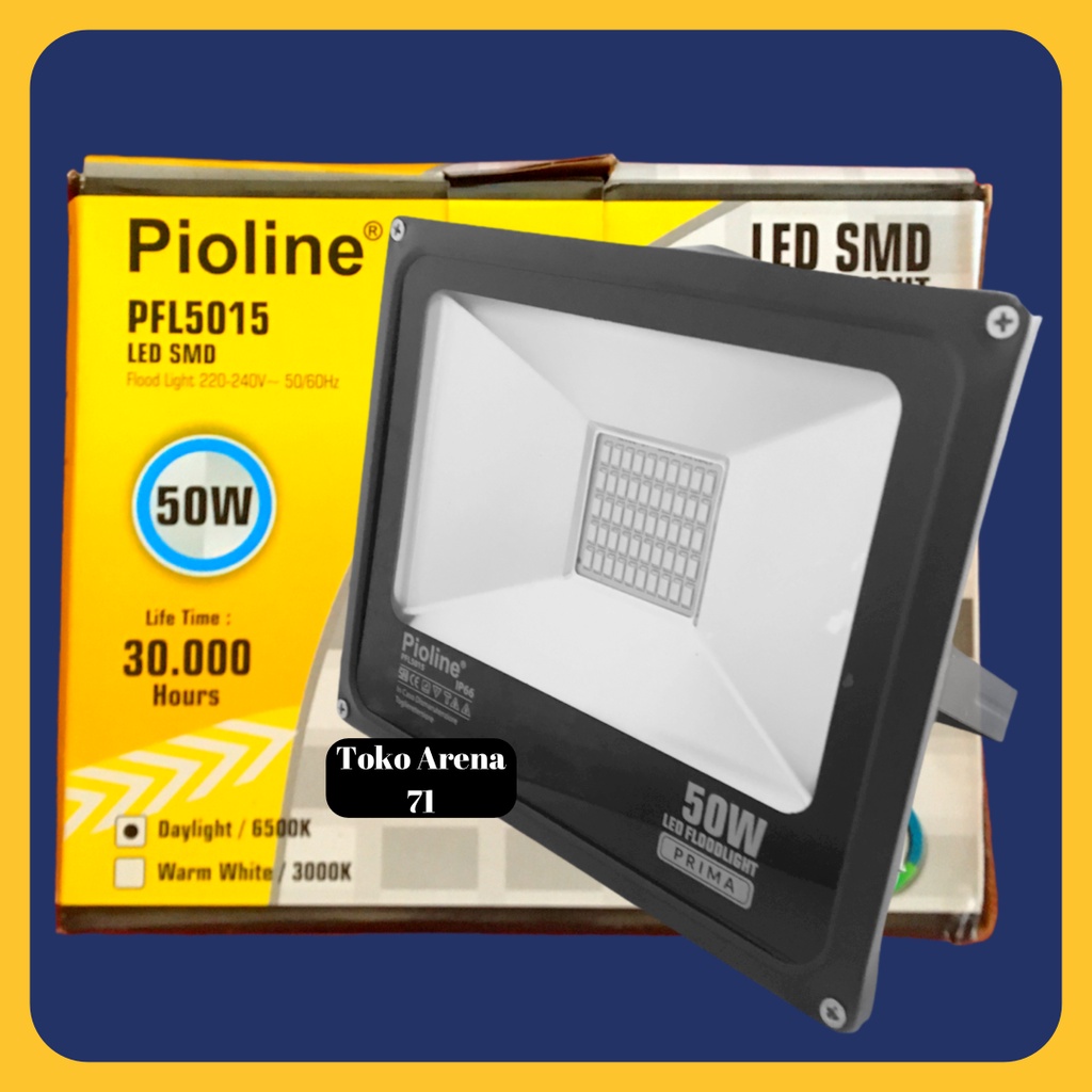 Lampu LED Sorot Lampu Led Tembak 50w 50 Watt FLOOD LIGHT LAMPU LAPANGAN LAMPU TAMAN Pioline