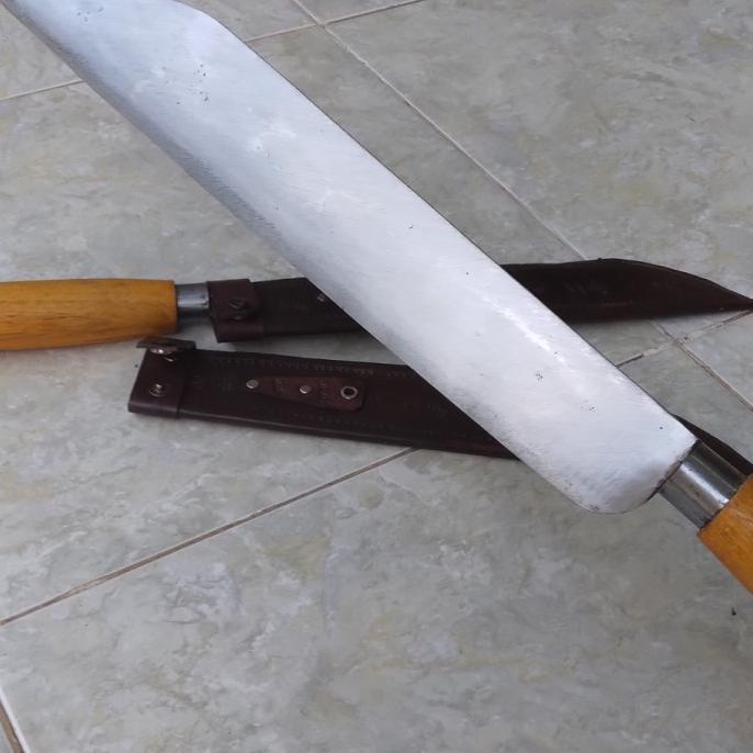 Pisau sembelih sapi super tajam bahan per panjang 30 cm + sarung kulit
