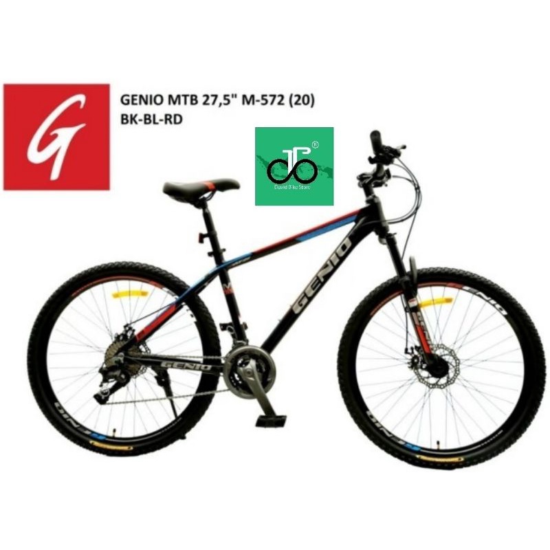 Sepeda MTB 27.5" Genio M-572 Allumunium (M572) TERBARU