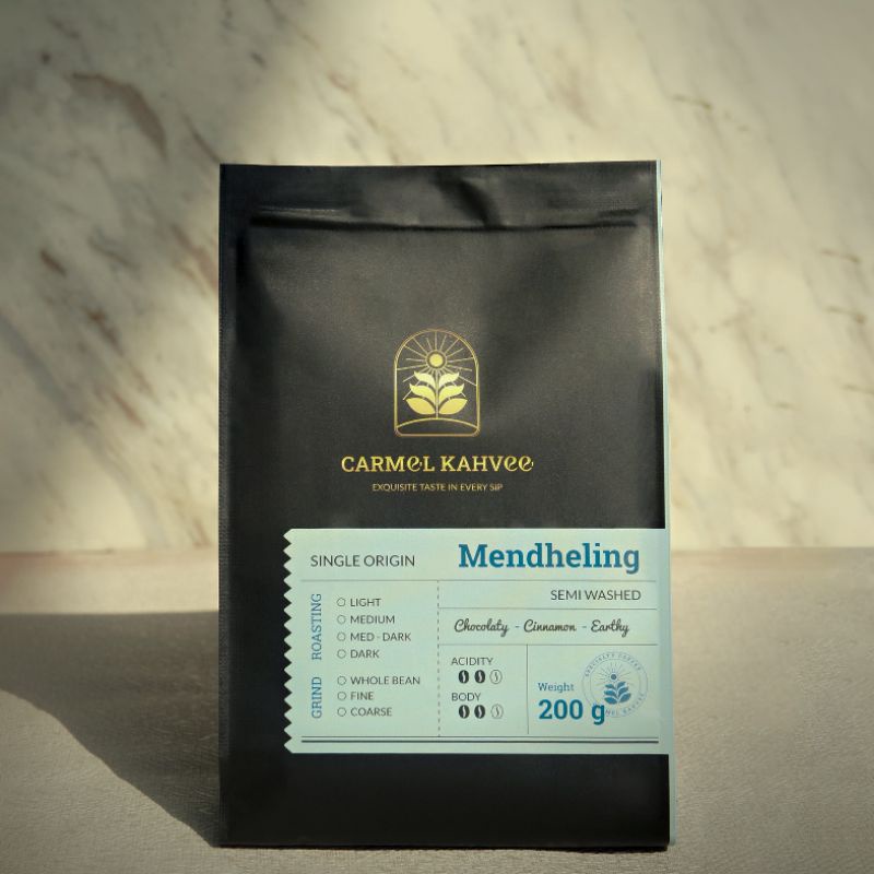 

Kopi Mendheling Arabica Single Origin 200gr (GRADE 1) CARMEL KAHVEE