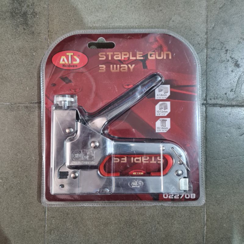 STAPLES GUN 3 IN 1 &quot;ATS&quot; / STAPLER TEMBAK / ALAT STEPLES