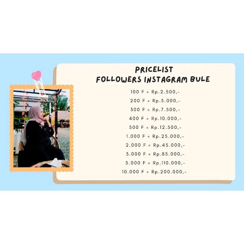 Followers Instagram Bule (Jumlah Kecil)