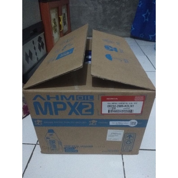 1 Dus Oli MPX2 Metic AHM Oil 800Ml Isi 24 Botol