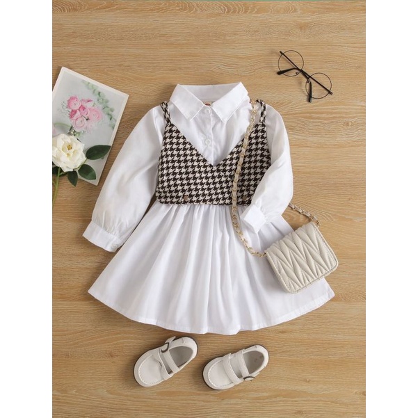 tunik overall kids. tunik rompi anak