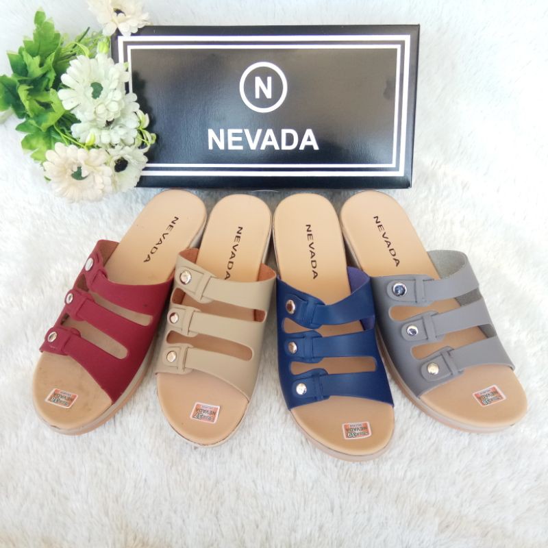 Sandal Wanita Wedges Slop NVada ST