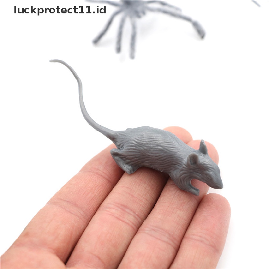 &lt; Luckprotect11. &lt; LuckproteksiId &gt; 44pcs / Set Mainan Miniatur Hewan Reptil / Serangga / Tikus Untuk Anak