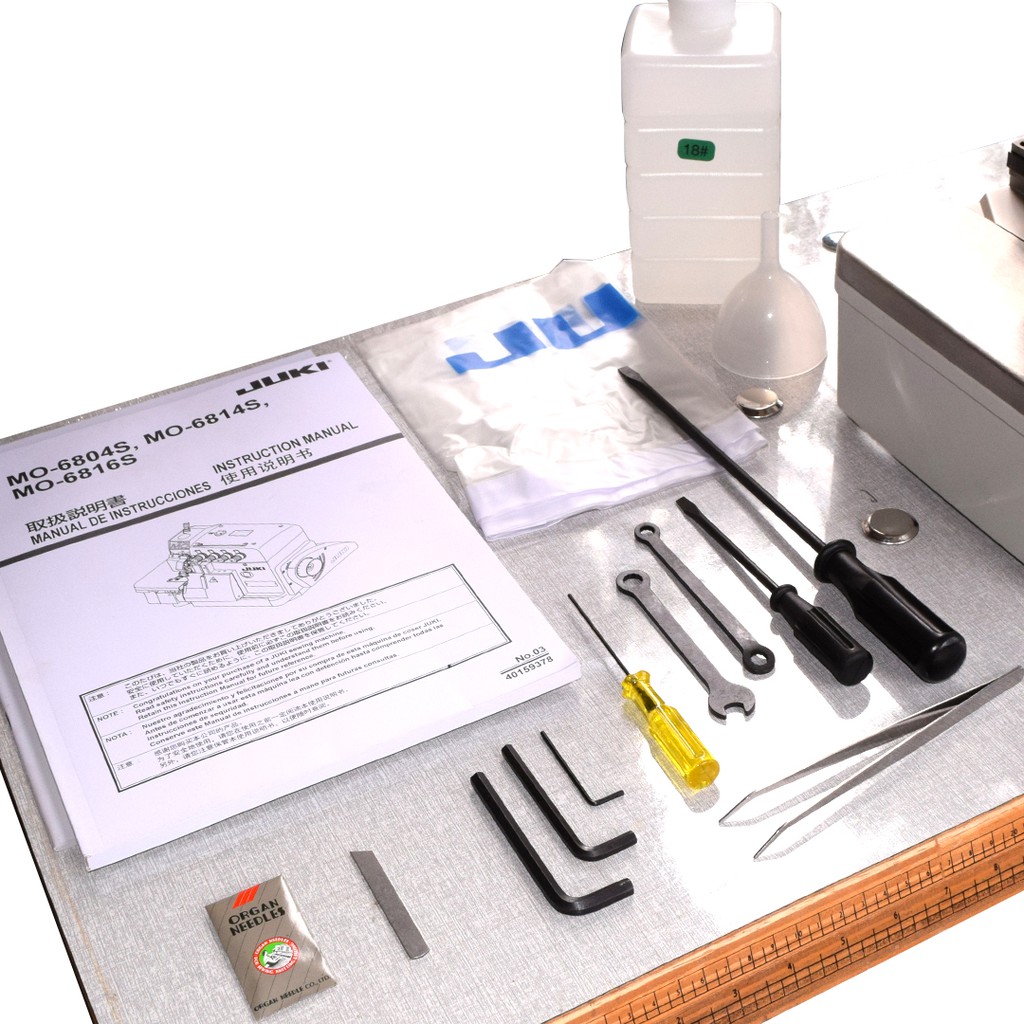 Mesin Obras JUKI MO 6814S - Mesin Obras Kaos Benang 4 Industrial High Speed