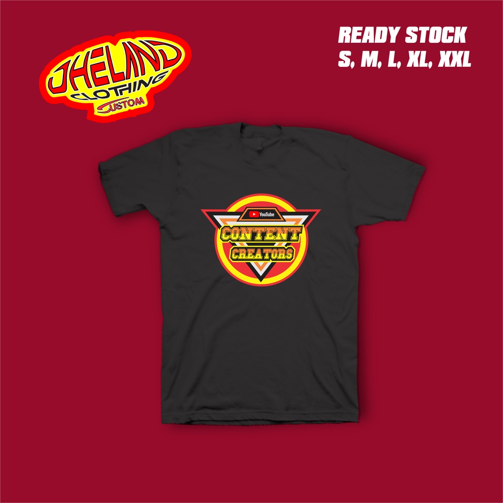 kaos baju pria youtube content creators - kaos youtube - kaos distro murah