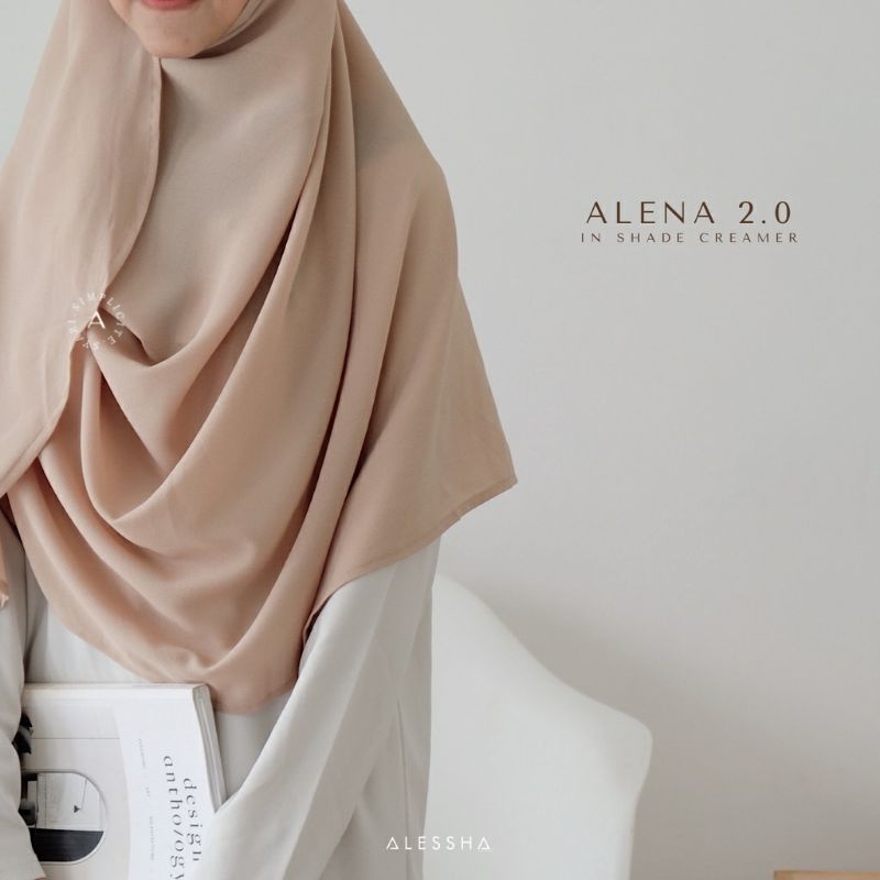 preloved Alena pashmina creamer by Alessha.id