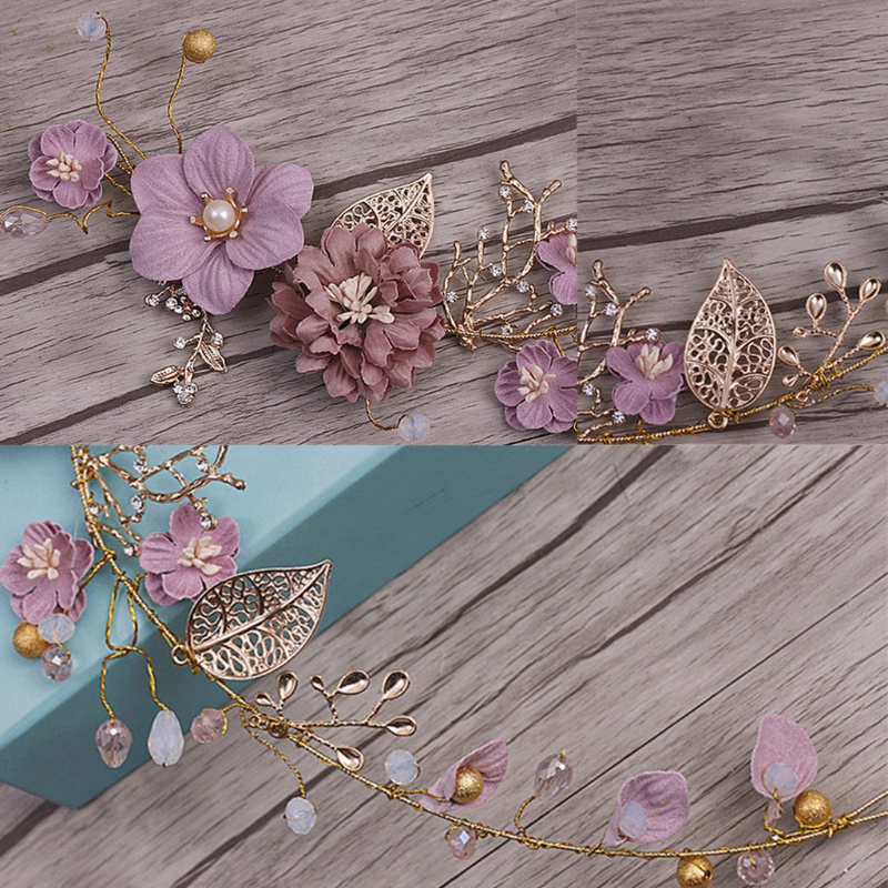 Siy Mahkotatiara Rambut Bahan Alloy Handmade Untuk Pernikahanpengantin Wanita