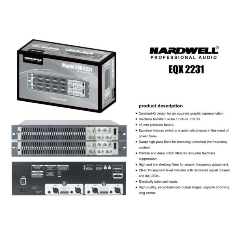 Equalizer Hardwell EQX 2231 Original Bergaransi
