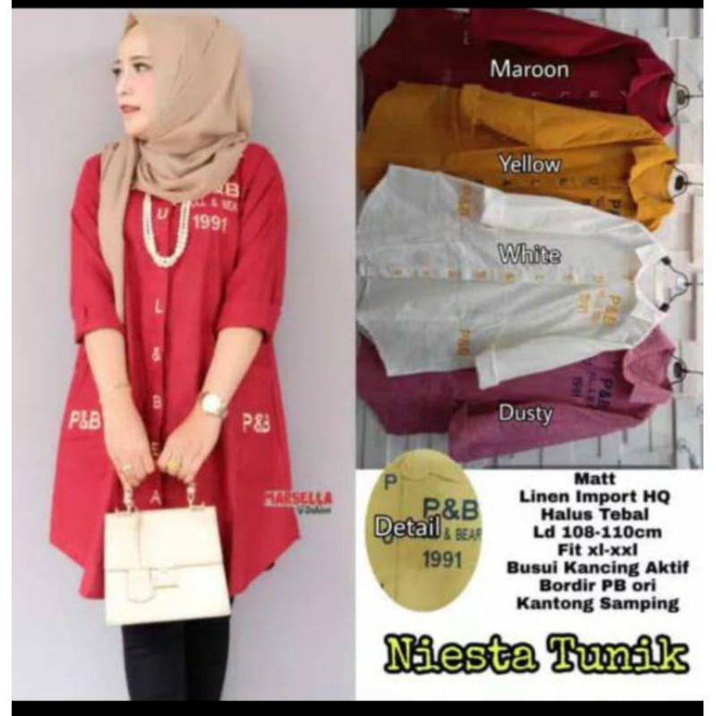 Atasan Bahan Linen Import