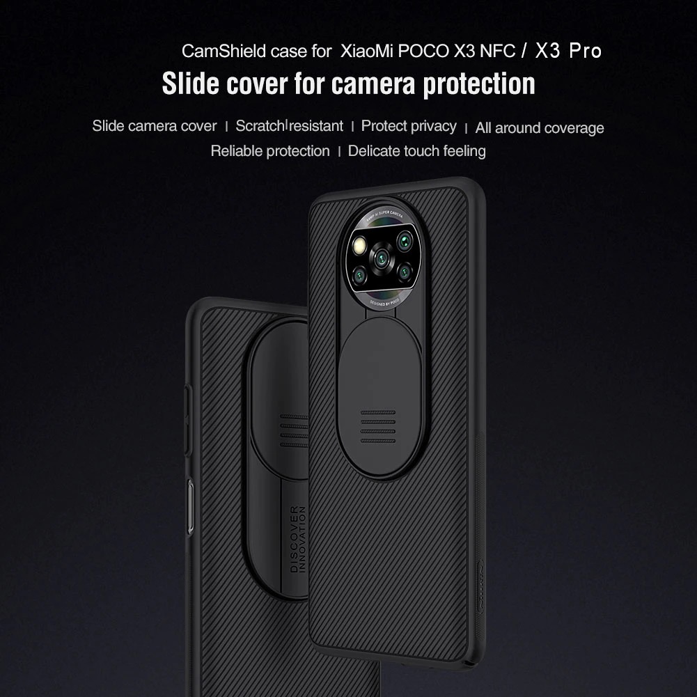 Case Poco X3 Pro Casing Slide Push Pull Back cover Global Version cases