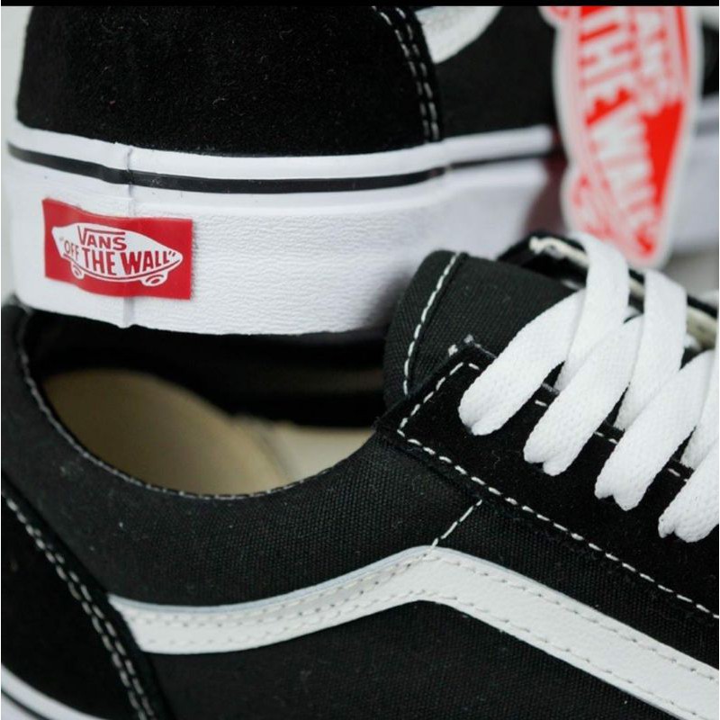 Sepatu Vans Oldskool Classic Black White Premium BNIB