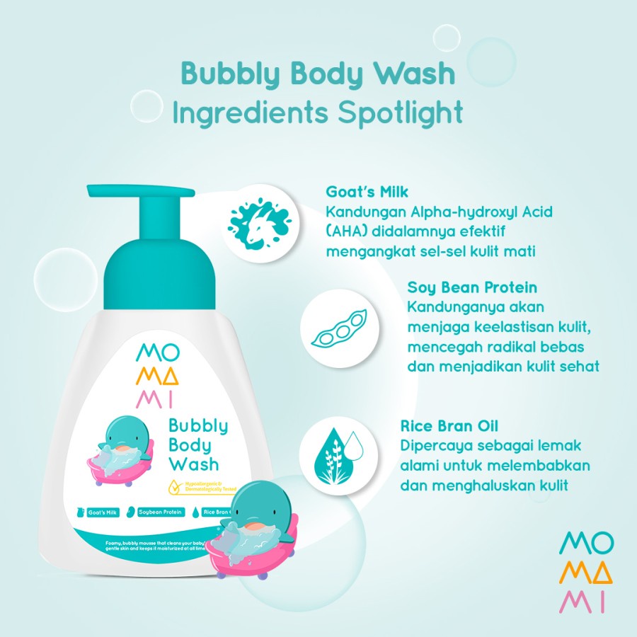 Momami Bubbly Body Wash | Sabun Mandi Bayi Anak