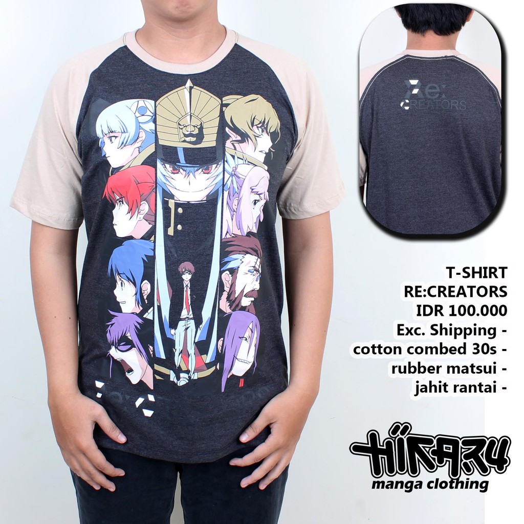 HIKARU MANGACLOTHING RAGLAN ANIME RE-CREATORS