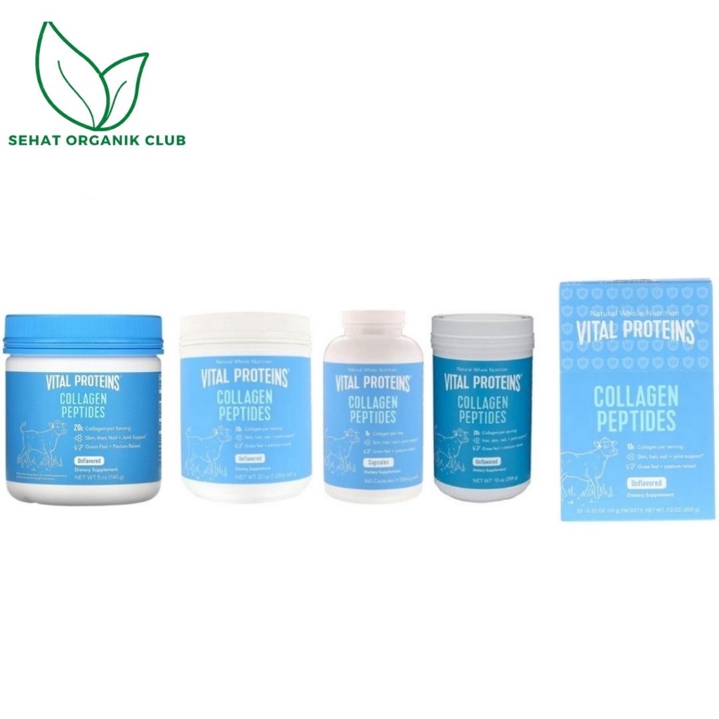 Vital Proteins Collagen Peptides Unflavored 284 g ; Collagen Peptides 567 g ; Collagen 360 Capsules 