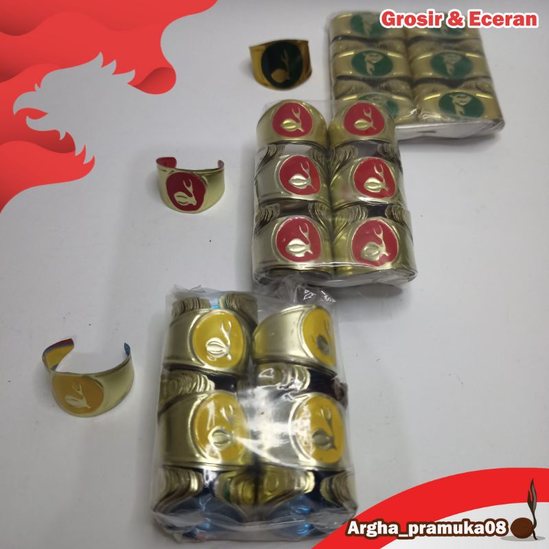 ring seng hasduk pramuka-kolong seng kacu Pramuka 1 pak# isi perpak 100 pcs kolong seng